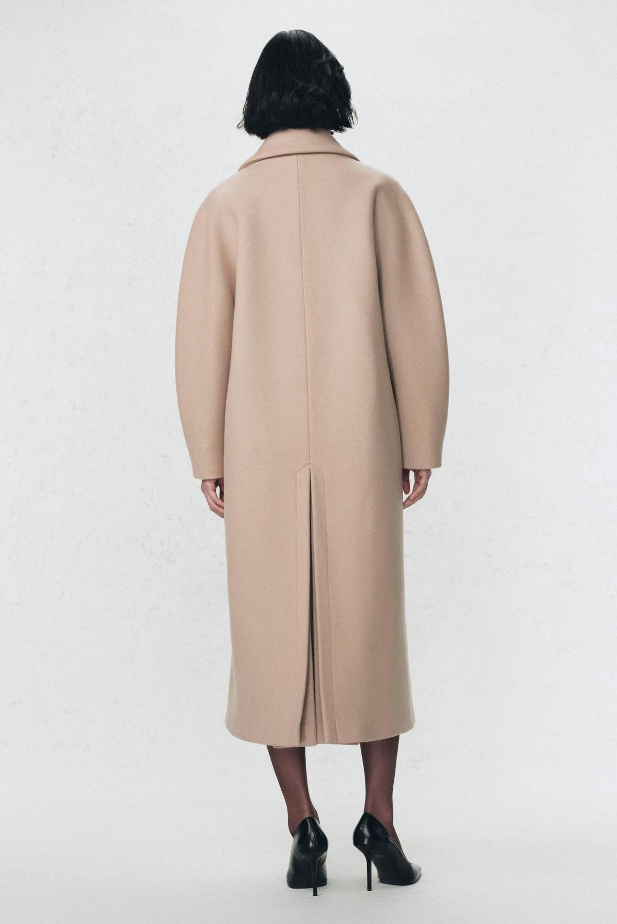 자라 울블렌드 더블 코트 X 소시오츠키 9758/956 LIGHT CAMEL - 상세 이미지 4
