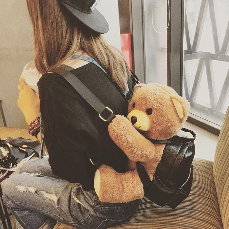 귀여운 곰 인형 배낭 학생용 동물 디자인 라지 - 상세 이미지 2