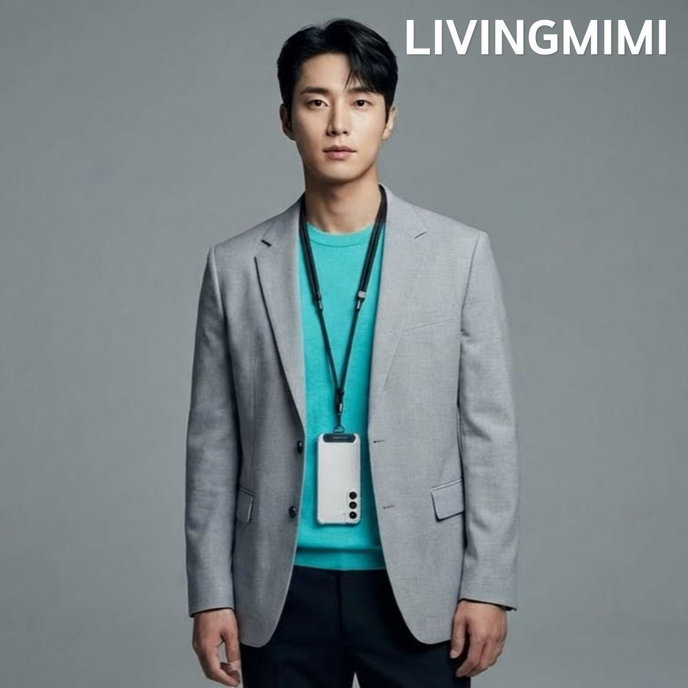 리빙미미 핸드폰 스트랩 3in1 줄 고리 목걸이 크로스 손목 도난방지 분실 유럽여행