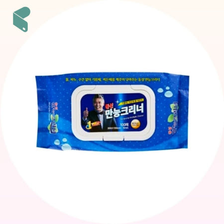 만능크리너 캡형 100매 대용량 다목적 청소 물티슈 20개 동성 커머스픽101