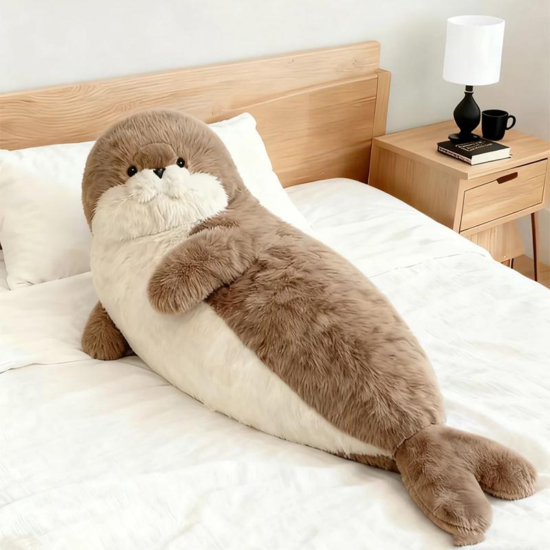 귀여운 바다표범 대형 해양관 선물용 초부드러운 포스터 인형 50cm - 상세 이미지 2