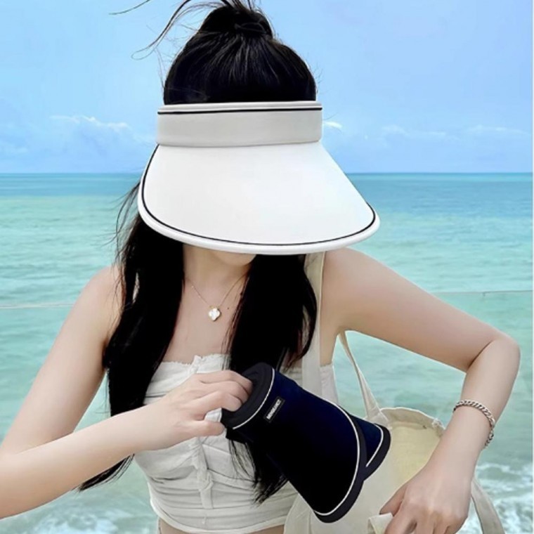 여성 자외선 차단 모자 썬캡 선캡 - 상품 이미지