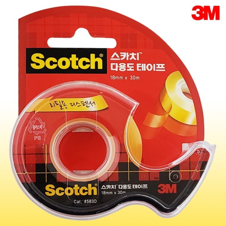 3M 스카치 다용도 테이프(583D) 18mmX30m 투명 사무용 - 상품 이미지