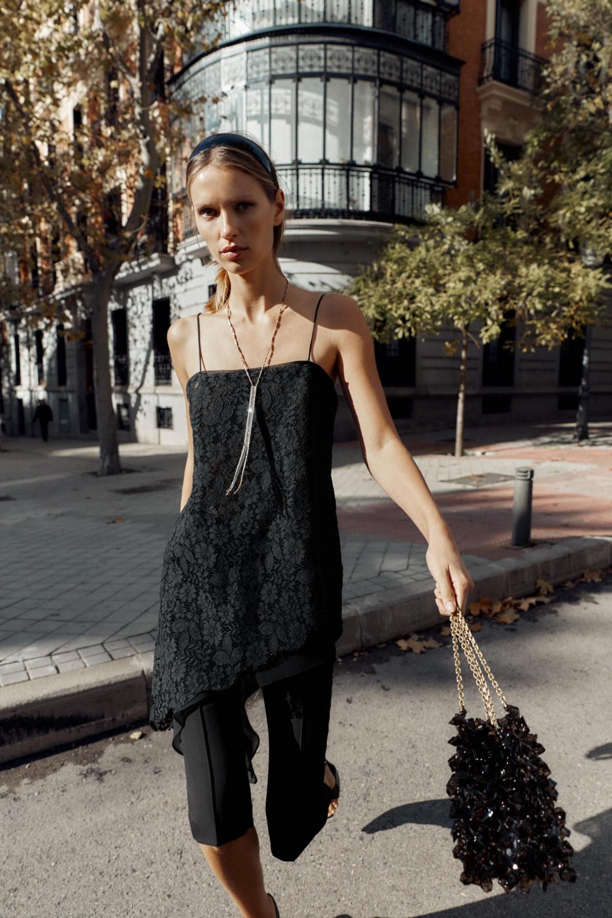 자라 테크니컬 하이웨이스트 롱 버뮤다 팬츠 9825/762 BLACK - 상세 이미지 2