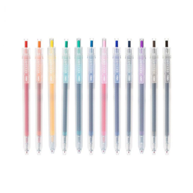 델리 델라이트 젤펜 0.5mm 12개1세트 - 메인 이미지