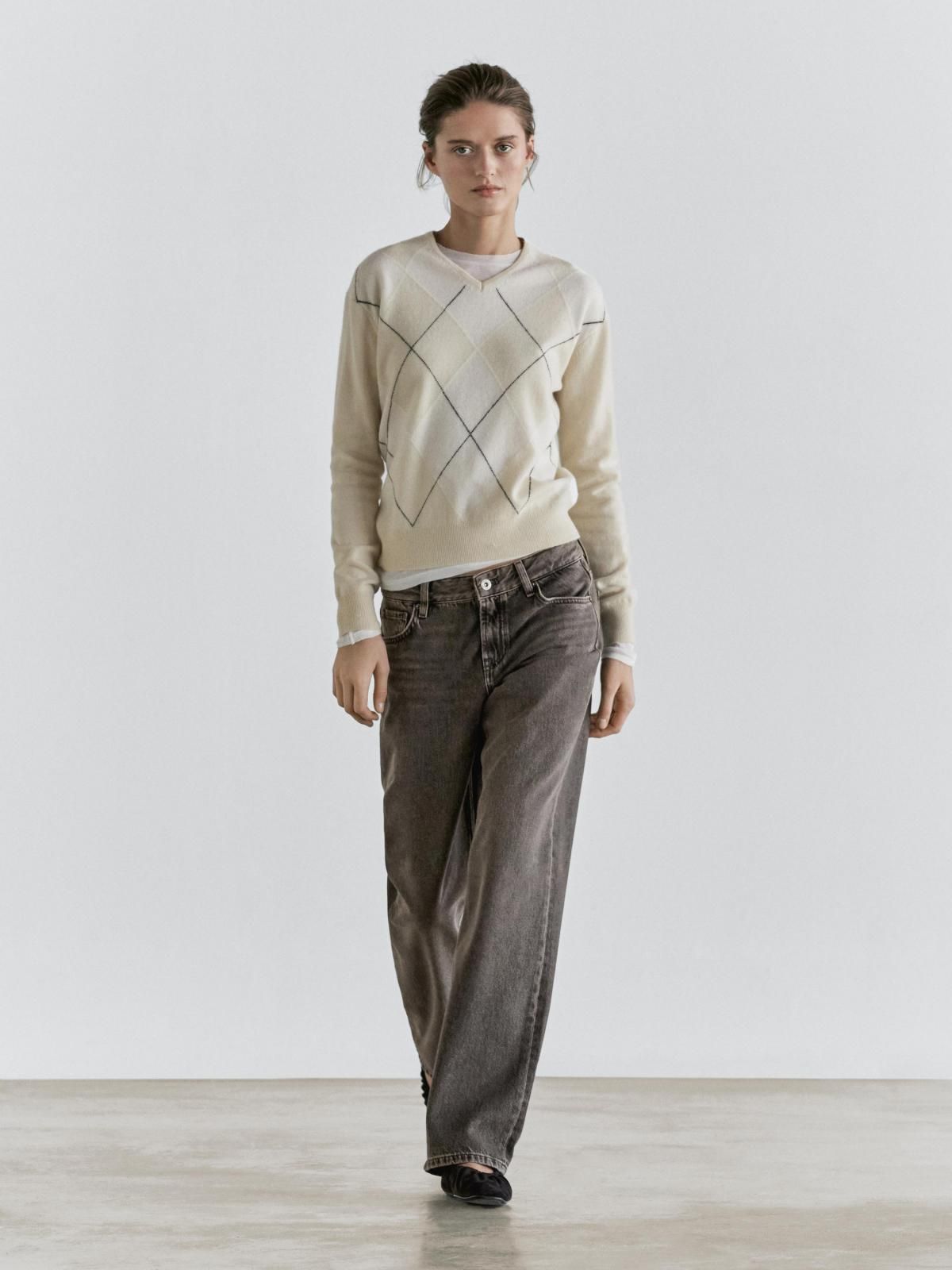 마시모두띠 빈티지 스트레이트핏 로우라이즈 청바지 5099/698 NATURAL GREY - 상세 이미지 2