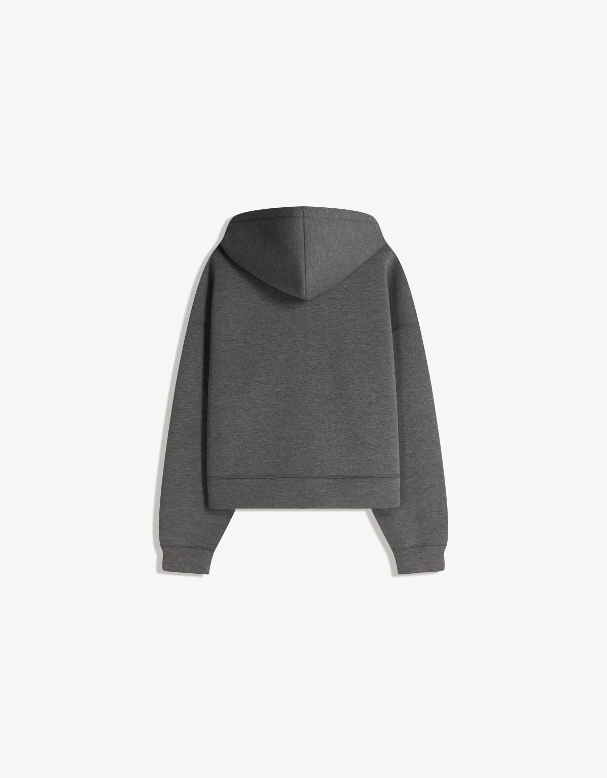 버쉬카 오버사이즈 네오프렌 집업 후드티 0063/714 GREY - 상세 이미지 2
