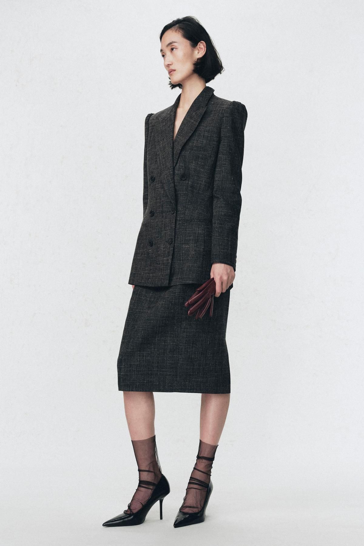 자라 울 더블브레스트 블레이저 X 소시오츠키 9743/882 GREY MARL - 상세 이미지 3