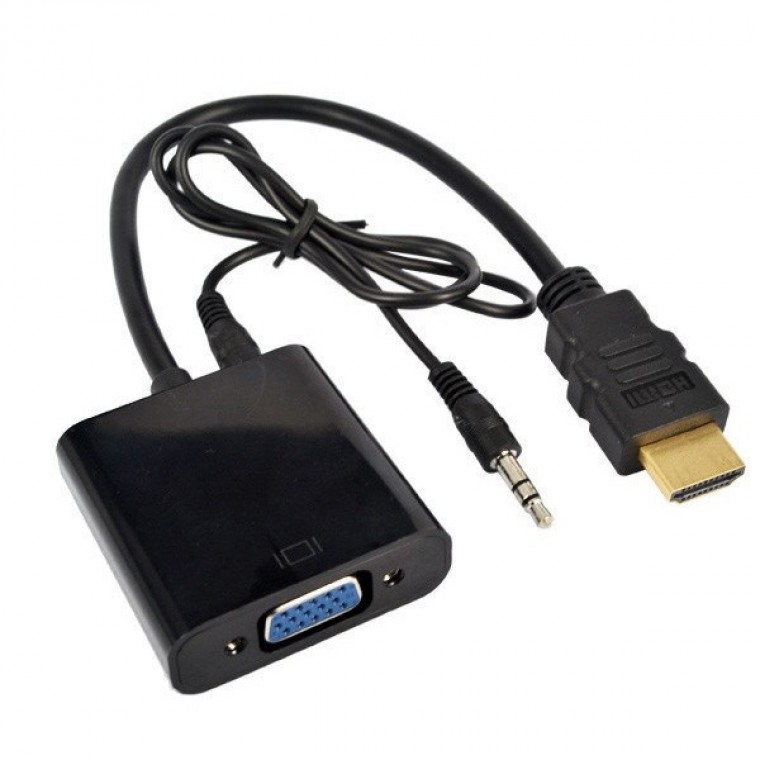 (HD-V01) HDMI to VGA 변환컨버터 오디오지원 RGB컨버터 - 메인 이미지