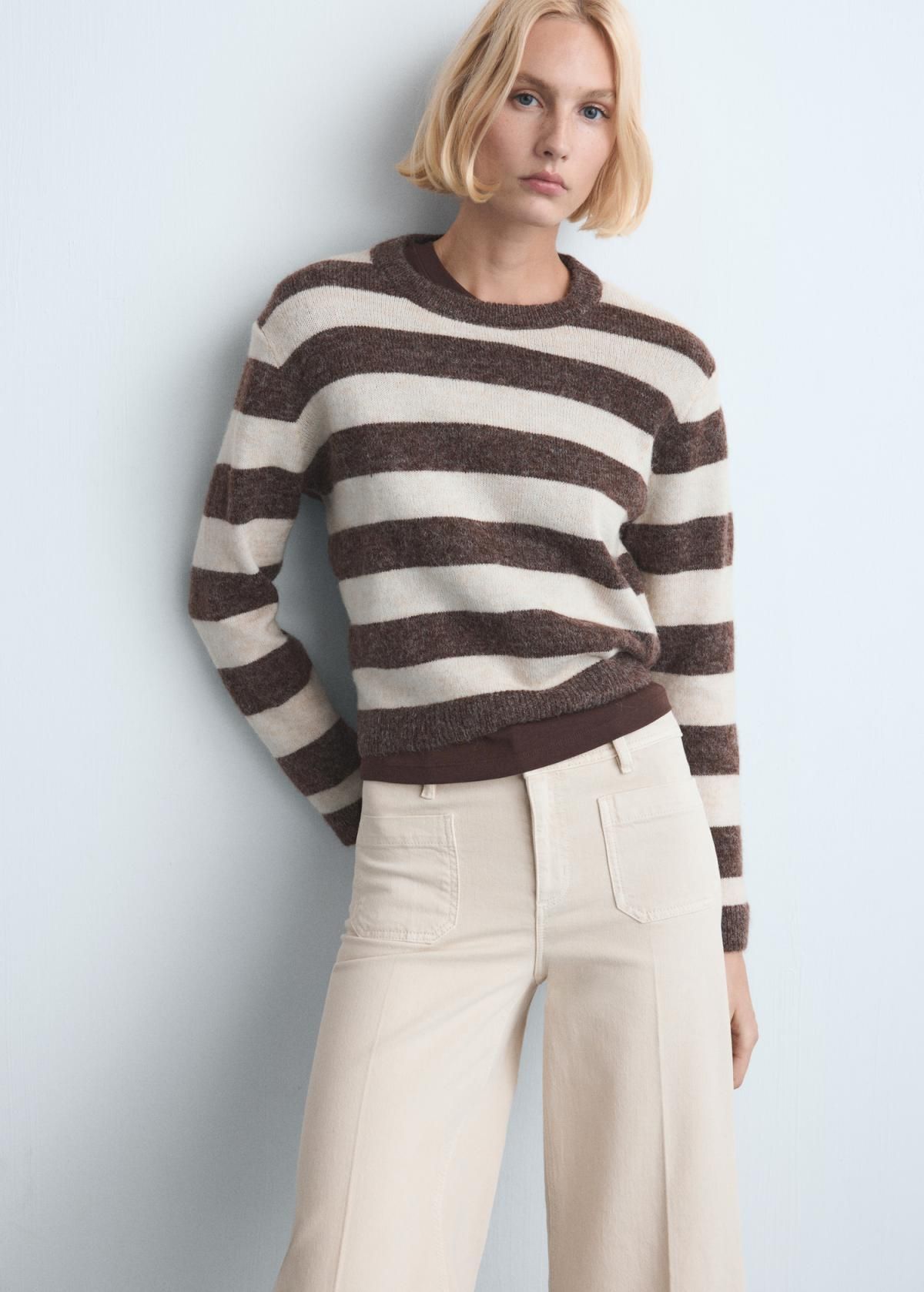 망고 와이드 하이웨이스트 포켓 데님 팬츠 27031190 ARENA - 상세 이미지 4