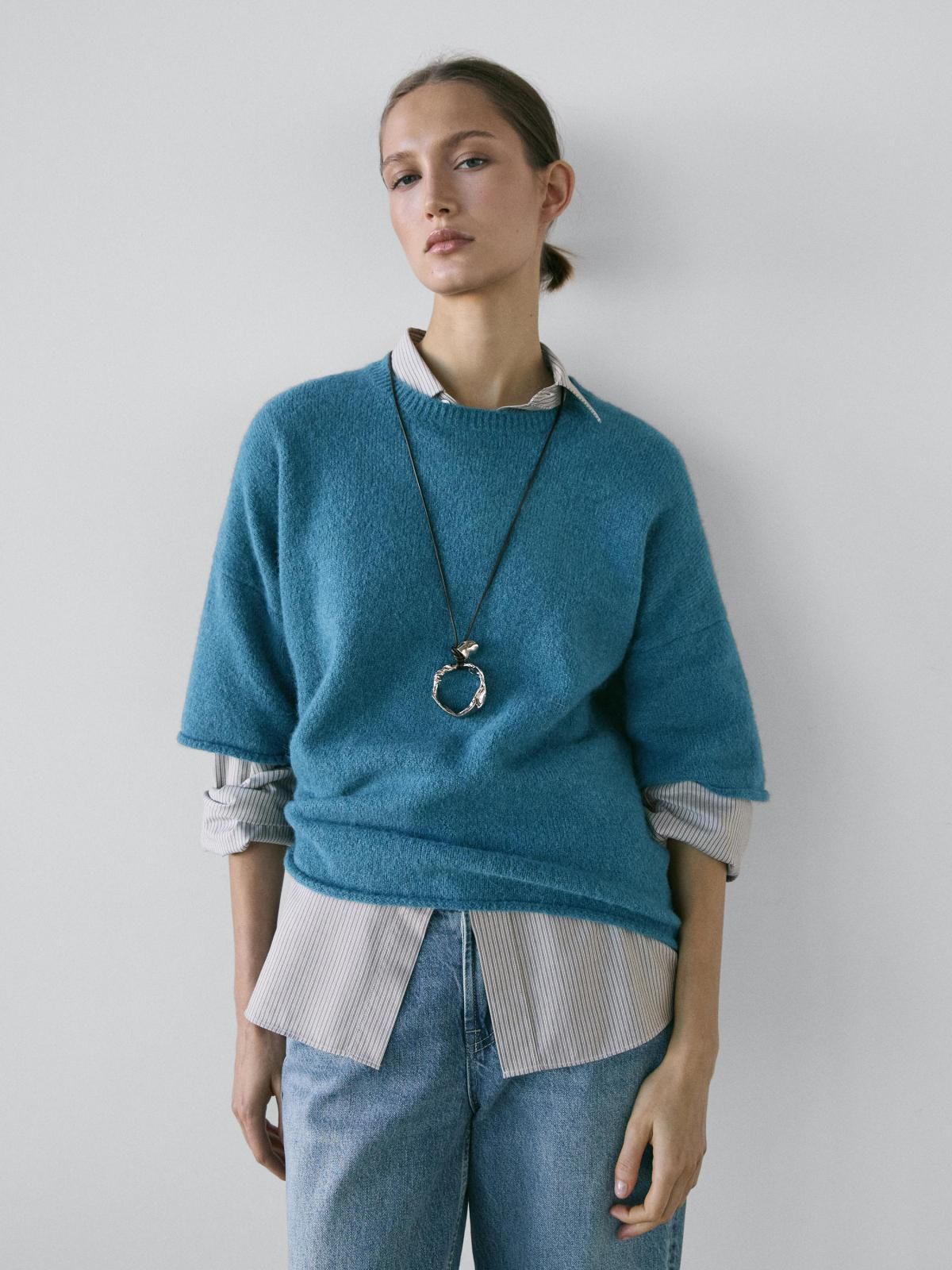 마시모두띠 로우라이즈 스트레이트핏 청바지 5099/699 MEDIUM BLUE - 상세 이미지 4