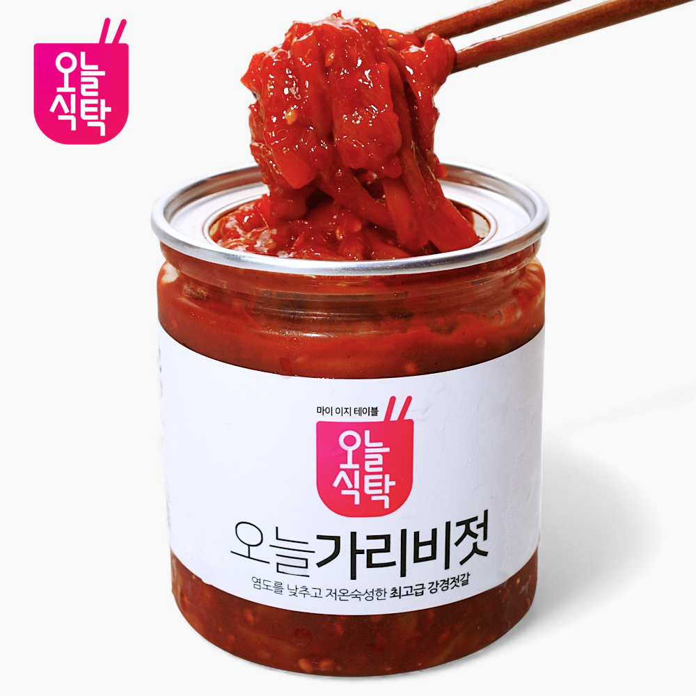 오늘식탁 강경 국내제조 가리비젓갈 가정용 선물용 가리비젓 1kg / 500g - 상품 이미지