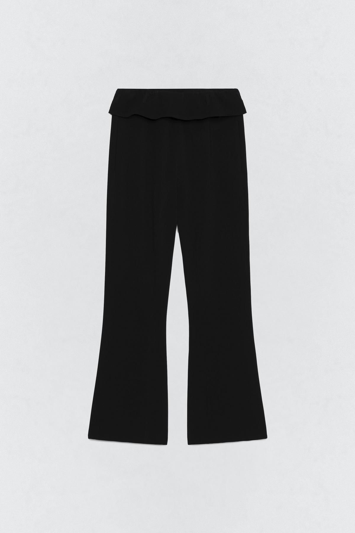 자라 턴업 스트레이트 팬츠 X 소시오츠키 9761/777 BLACK - 메인 이미지