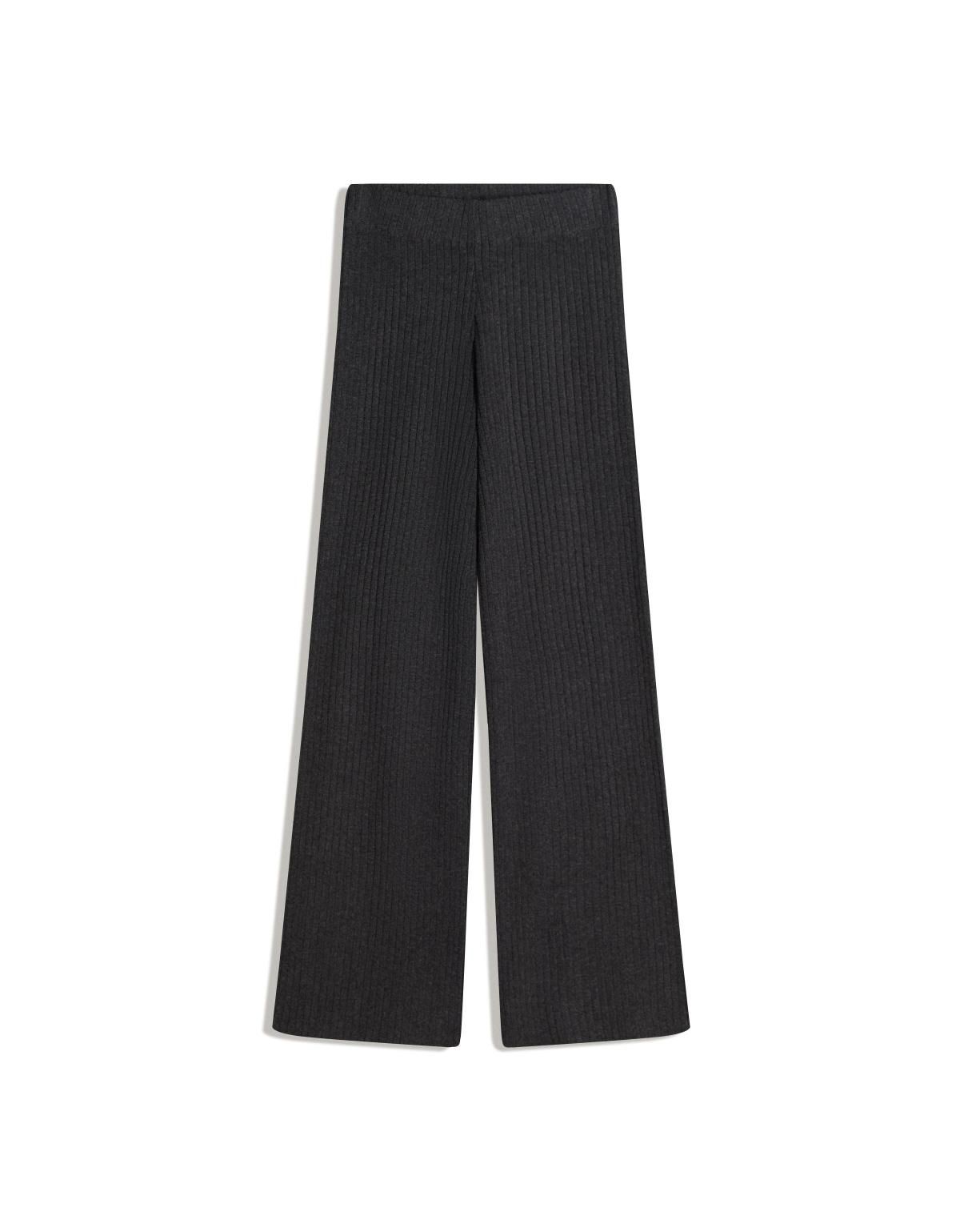 버쉬카 트렌디 와이드핏 립 니트 팬츠 0019/663 DARK GREY - 상세 이미지 2