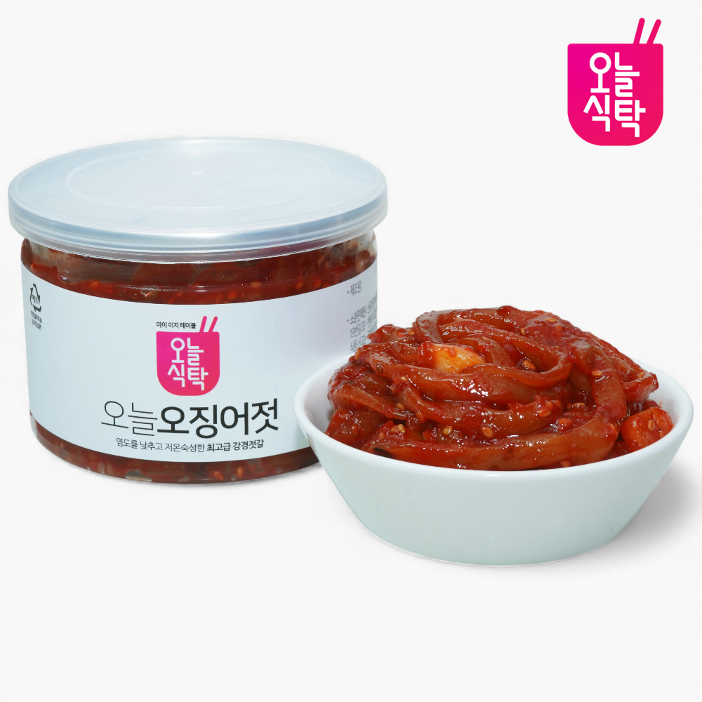 오늘식탁 국내산 강경 오징어젓갈 오징어젓 선물용 가정용 500g, 1개 - 상품 이미지