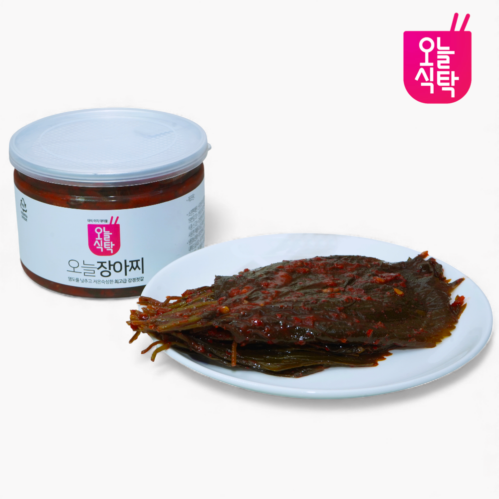 오늘식탁 강경 양념깻잎 장아찌 깻잎김치 선물용 밑반찬 짱아찌 1kg, 1개 - 상품 이미지