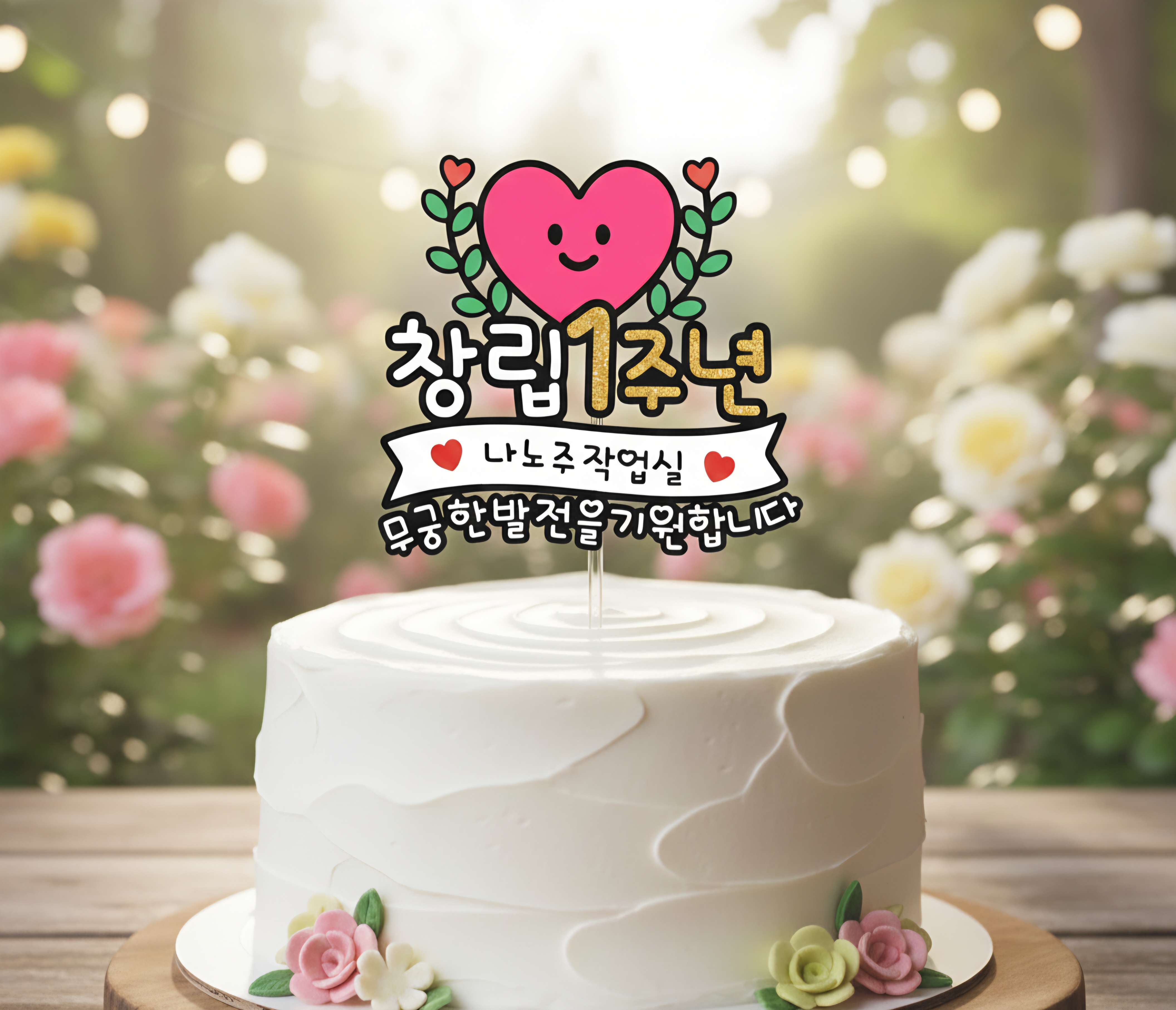 맞춤제작 창립기념일 축하토퍼 단체선물 행사장식 사내행사 기업행사용 디자인토퍼 - 상품 이미지