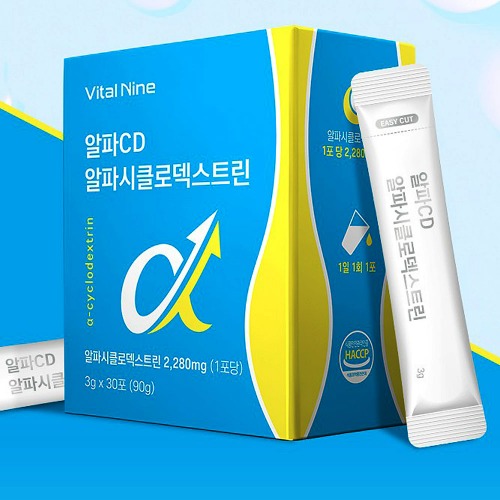 (9개) 맑은생활건강 알파cd 시디 알파시클로덱스트린 분말 스틱 30포 - 상품 이미지