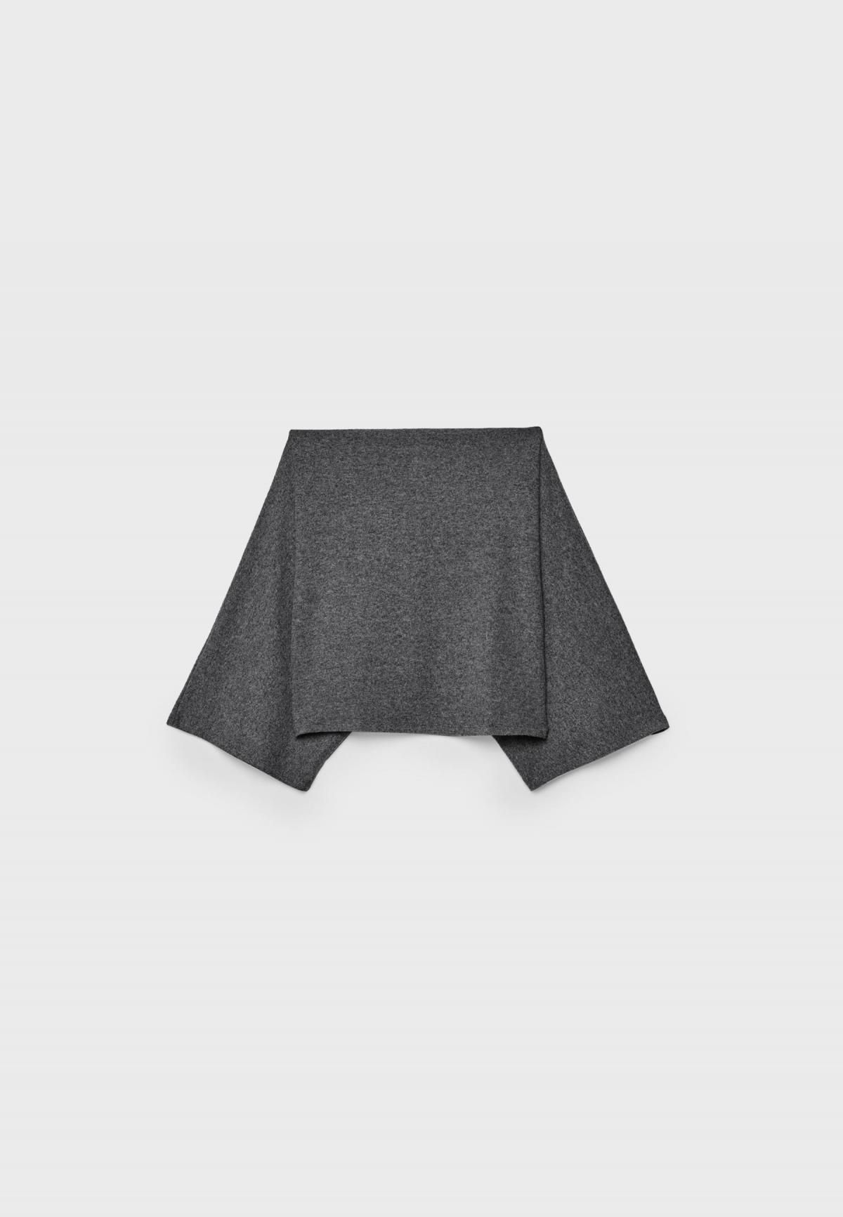 스트라디바리우스 그레이 보트넥 케이프 탑 2707/274 DARK GREY - 상품 이미지