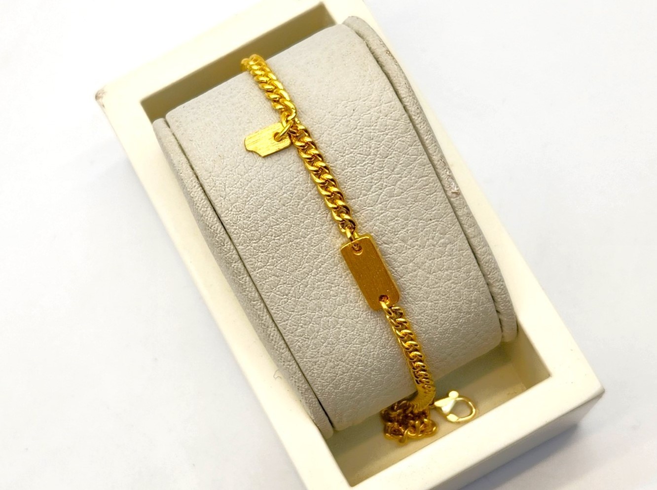 24K 순금 11.25g(3) 티켓 팔찌(18K 연결고리 장식) - 상세 이미지 4
