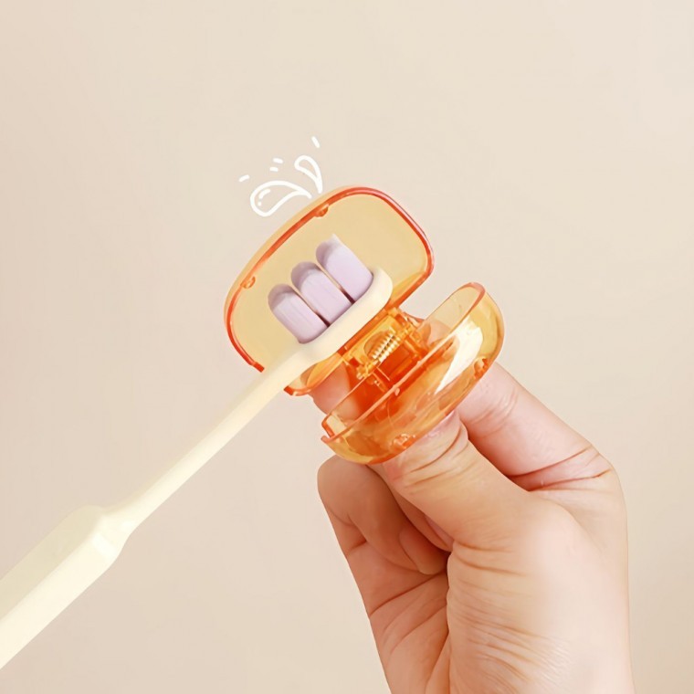 칫솔모보호 치솔캡 케이스 칫솔헤드 뚜껑 덮개 휴대용 - 상품 이미지