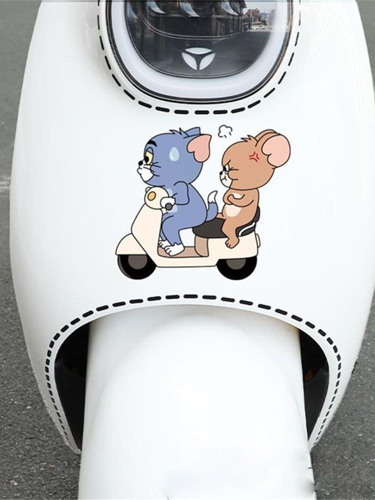 톰과제리 자동차 스티커 귀여운 캐릭터 차량용 스크래치 커버 작은 왼쪽 12cm - 상세 이미지 4