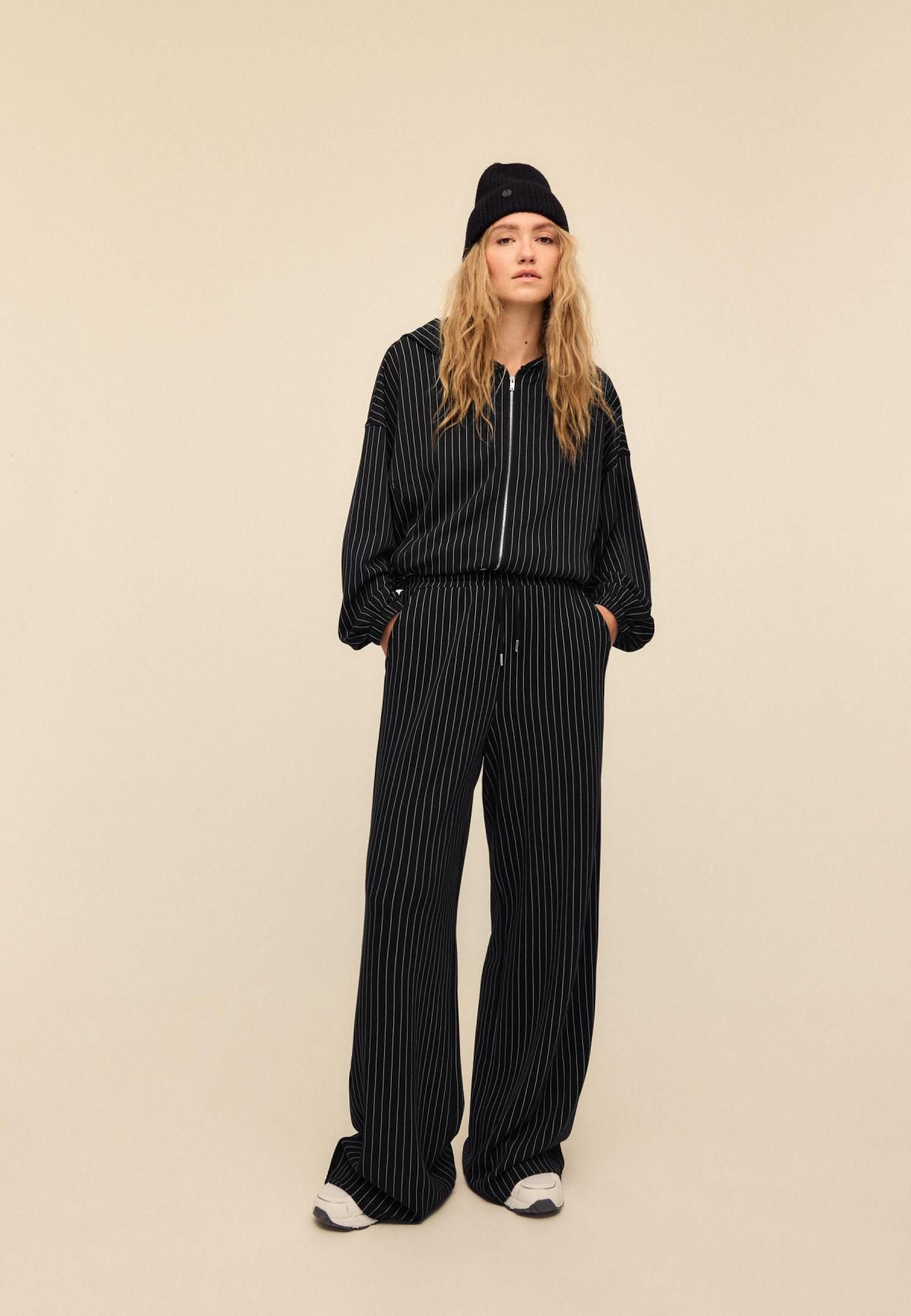 스트라디바리우스 소프트 스트라이프 집업 후드티 8697/277 DARK GREY - 상세 이미지 3