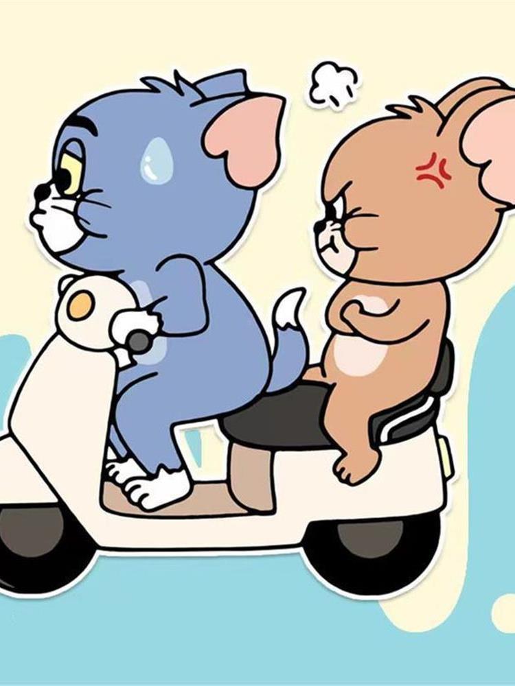 톰과제리 자동차 스티커 귀여운 캐릭터 차량용 스크래치 커버 작은 왼쪽 12cm - 상세 이미지 2