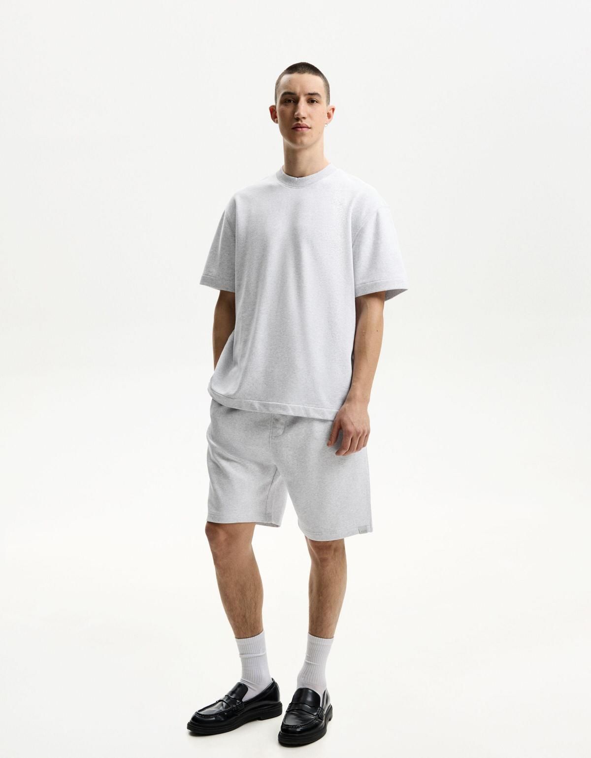 버쉬카 베이직 플러시 반팔 티셔츠 2807/777 GREY - 상세 이미지 3