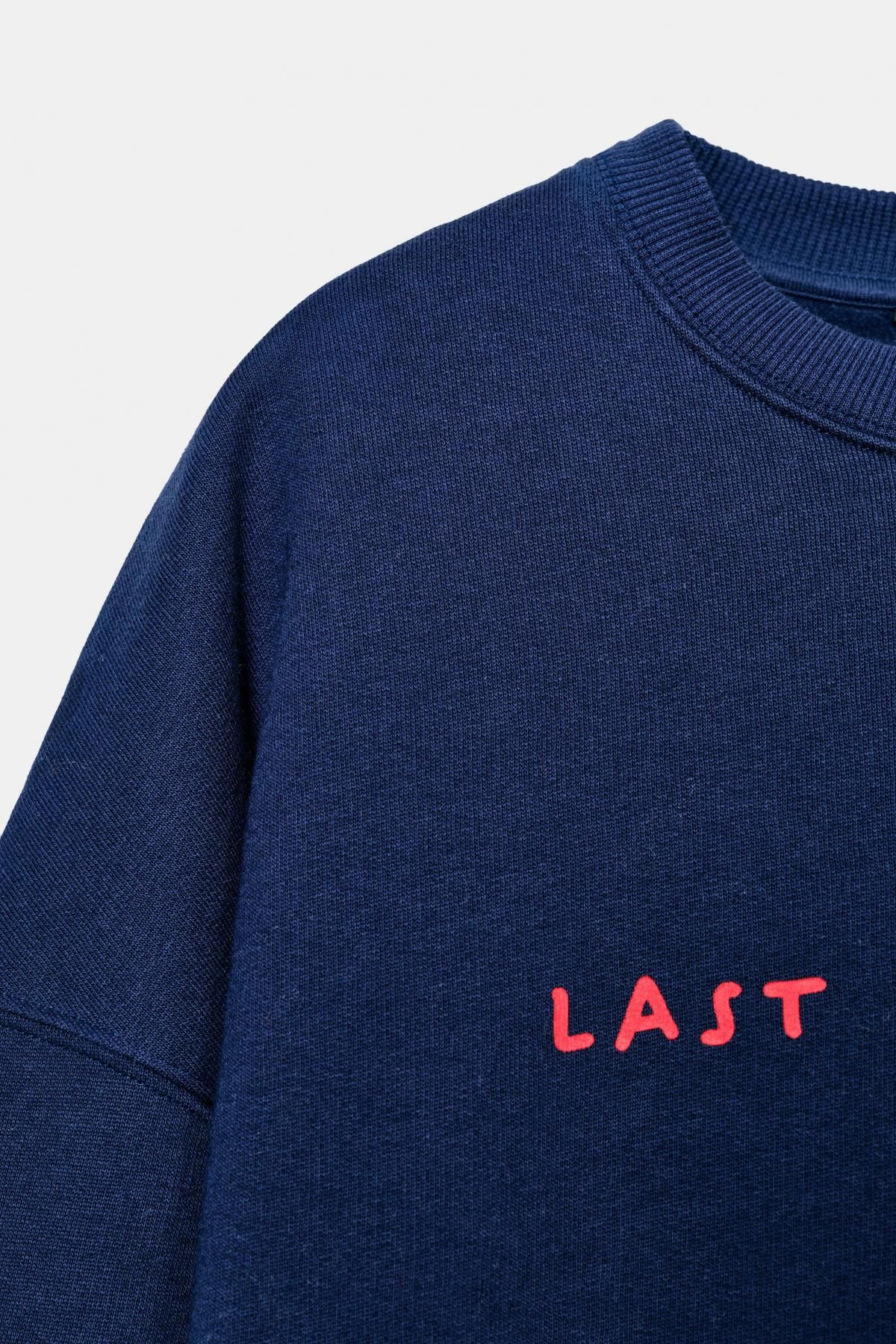 자라 조지마이클 크리스마스 맨투맨 4805/812 NAVY BLUE - 상세 이미지 5