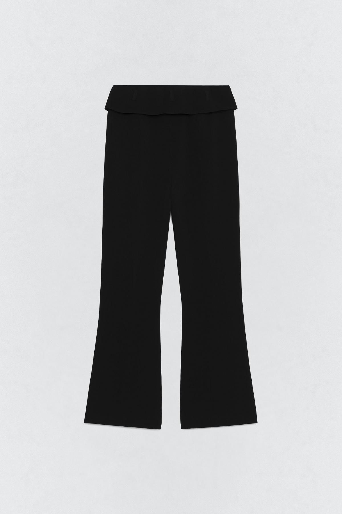 자라 턴업 스트레이트 팬츠 X 소시오츠키 9761/777 BLACK - 상세 이미지 5