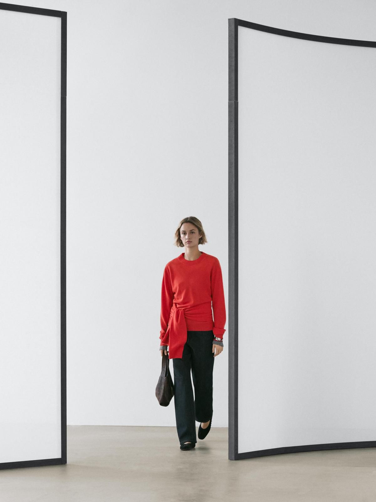 마시모두띠 프리미엄 울 라운드넥 니트 스웨터 5639/539 ORANGE - 상세 이미지 2