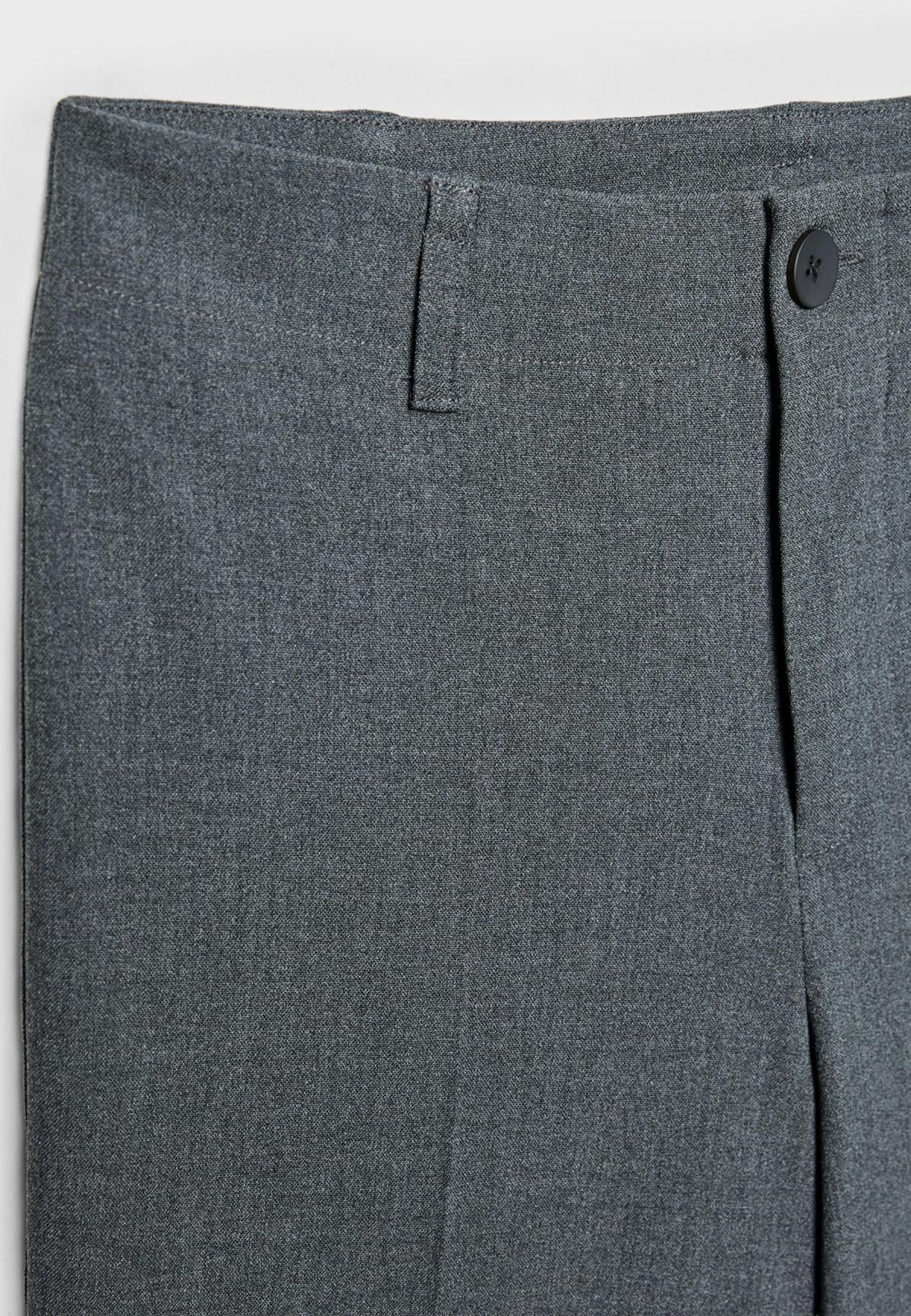 스트라디바리우스 슬림 스트레이트핏 정장 팬츠 4544/198 DARK GREY - 상세 이미지 4