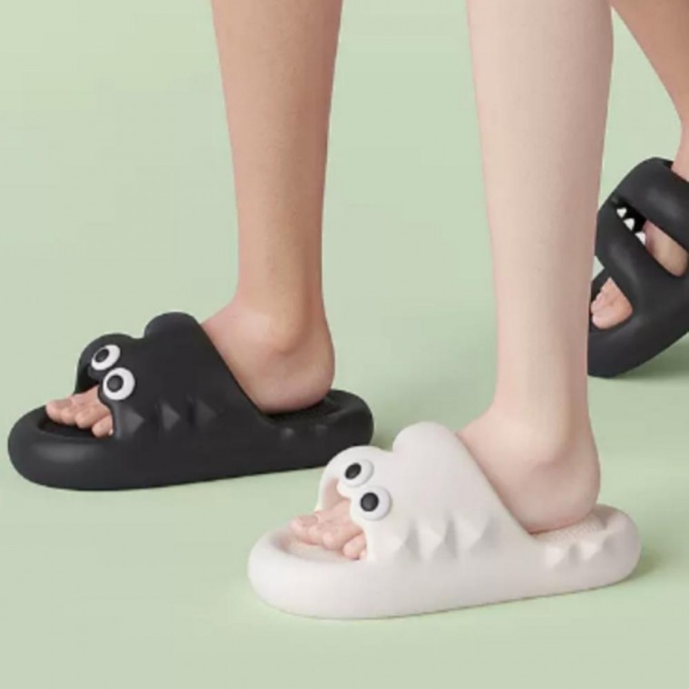 슬리퍼 실내화 거실 층간소음 쿠션 푹신한 악어 - 상품 이미지