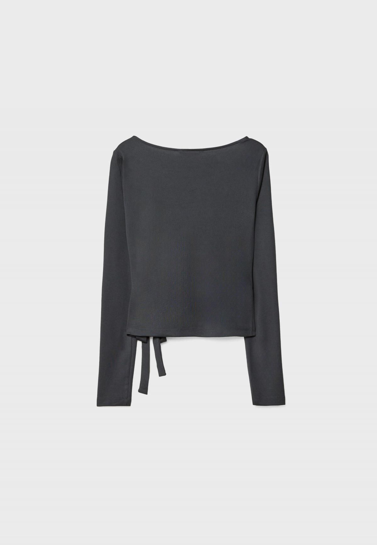 스트라디바리우스 소프트 브이넥 타이 랩 탑 8703/848 DARK GREY - 상세 이미지 2
