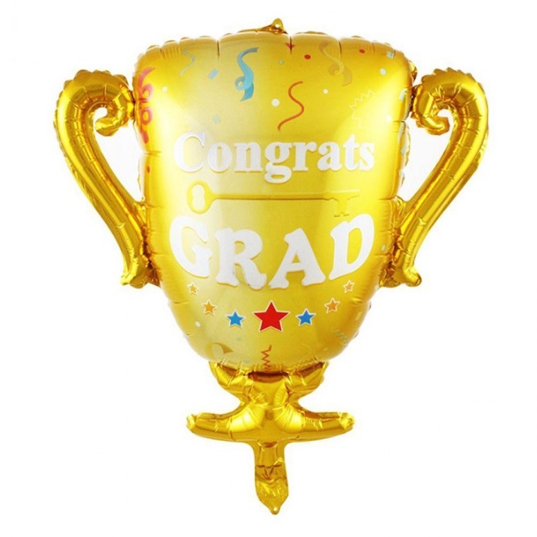 축하 트로피 라지 졸업 은박풍선 - 메인 이미지