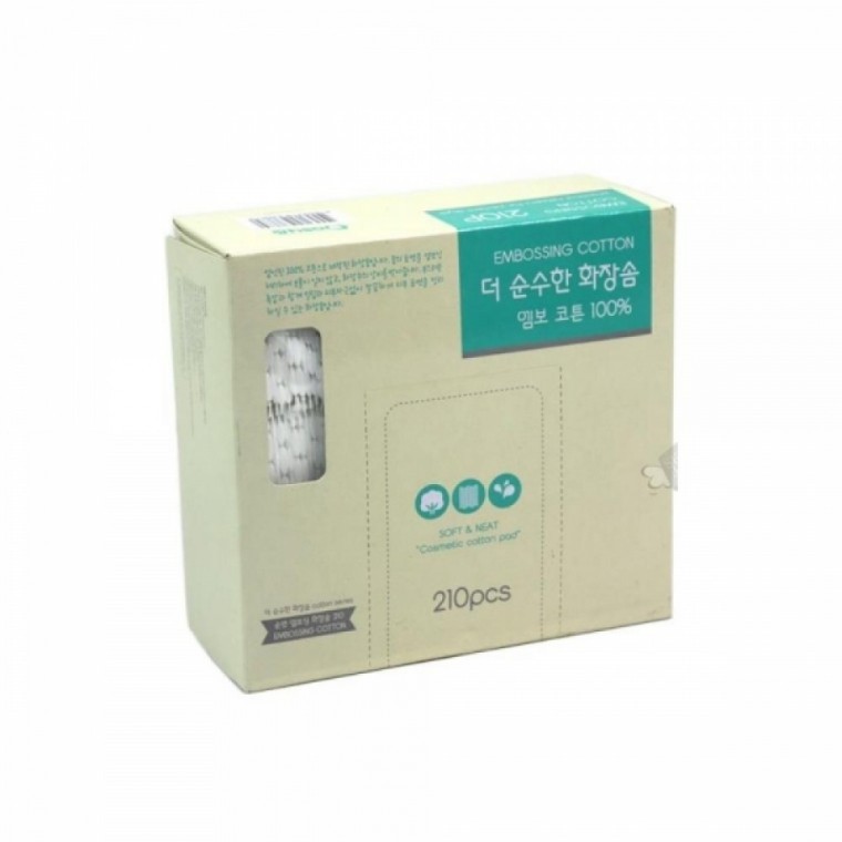엠보 코튼 화장솜 210p 클렌징솜 페이스소품 - 메인 이미지