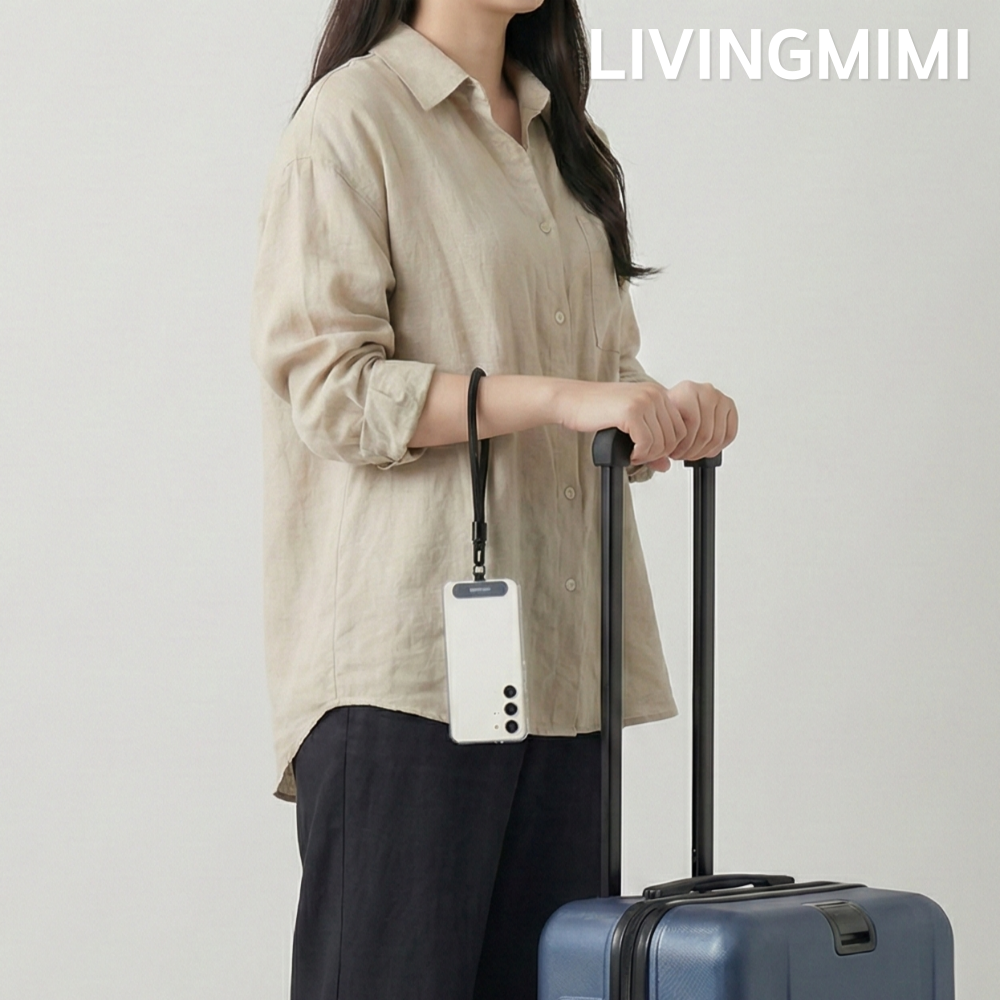 리빙미미 핸드폰 스트랩 3in1 줄 고리 목걸이 크로스 손목 도난방지 분실 유럽여행