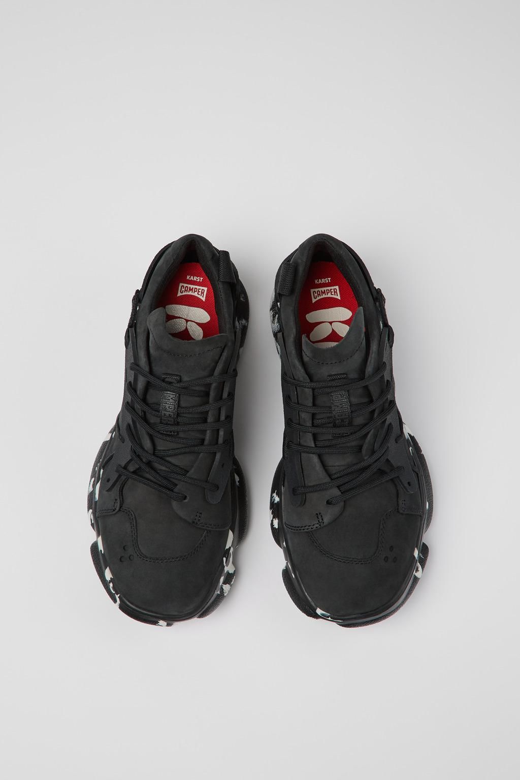 캠퍼 블랙 누벅 테크니컬 스니커즈 Karst K201439-020 BLACK - 상세 이미지 4