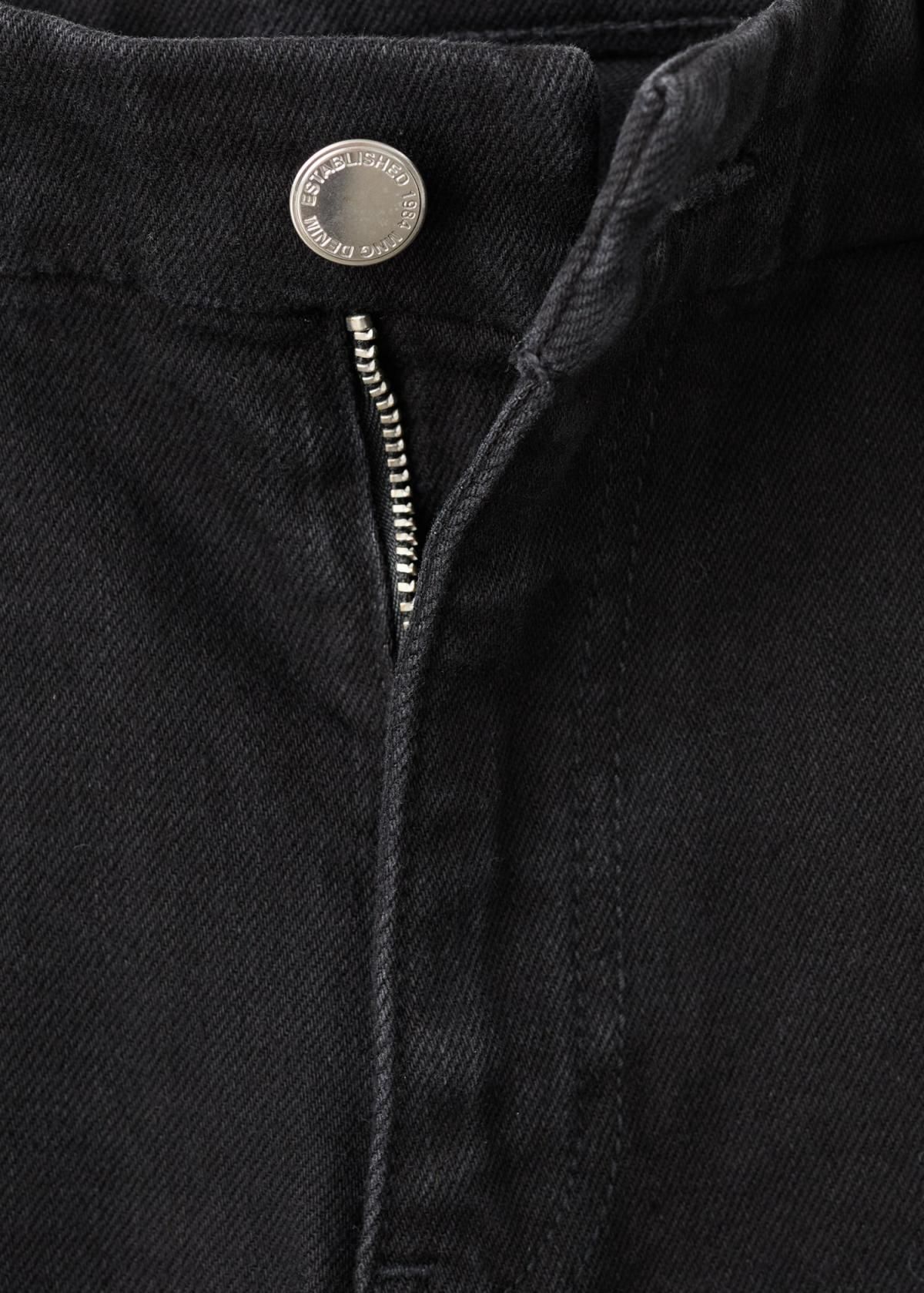 망고 블랙 하이웨이스트 데님 플레어 진 27021192 DENIM NEGRO - 상세 이미지 5