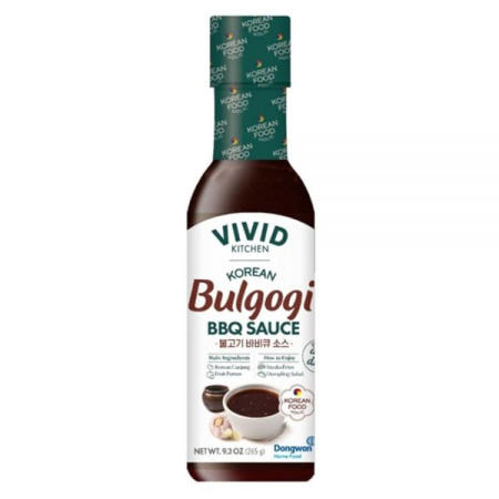 [해외]VIVID KITCHEN Bulgogi 소스 - 한국 퓨전 마리네이드 & 디핑 243.8g(8.6온스) 병 정통 달콤하고 맛있는 맛 MSG 또는 방부제 없음 그릴링, 볶음,