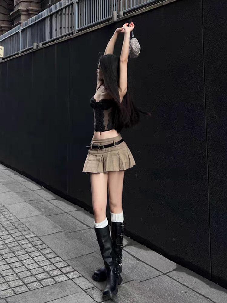 바이커부츠 롱부츠 키높이 버클 통굽 카우보이 이미지 7