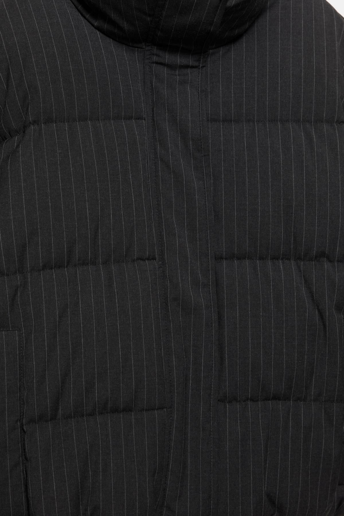 풀앤베어 테크니컬 핀스트라이프 숏 패딩 재킷 7700/378 MEDIUM GREY 이미지 8