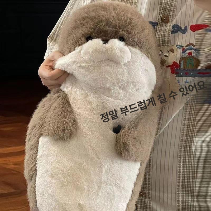 귀여운 바다표범 대형 해양관 선물용 초부드러운 포스터 인형 50cm 이미지 6