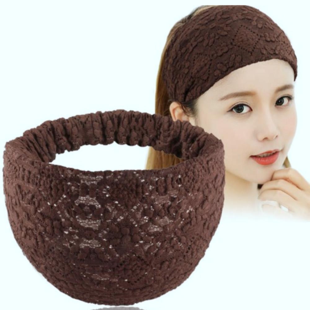 여성 얇은 비니 두건 넓은 헤어벤드 주방 다용도 세안 헤어밴드 포인트 여자머리띠 - 상세 이미지 3