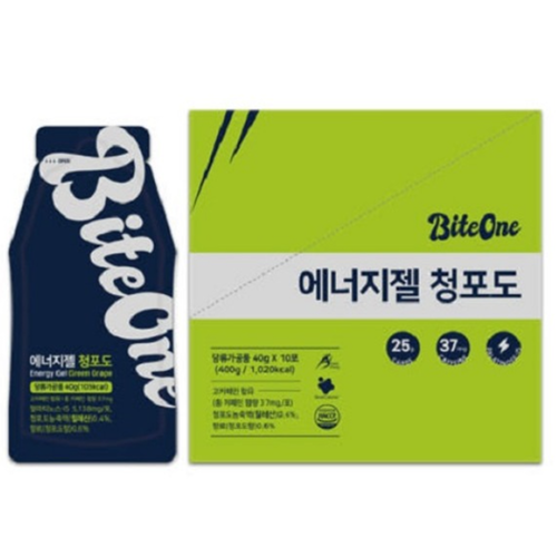 바이트원 프리미엄 에너지 파워 젤 겔 부스터 40g 10포 2박스 마라톤 러닝 헬스 부스트 - 상세 이미지 2
