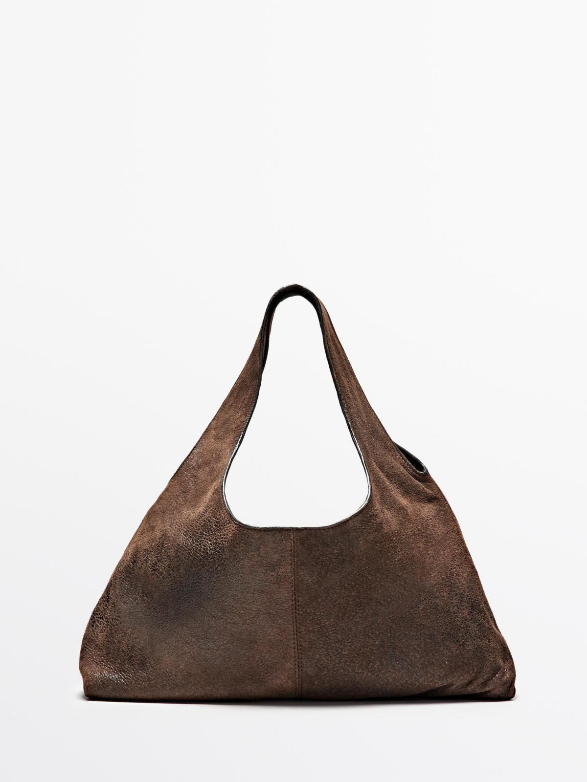 마시모두띠 프리미엄 나파 레더 소프트 호보백 6912/670 BROWN - 메인 이미지