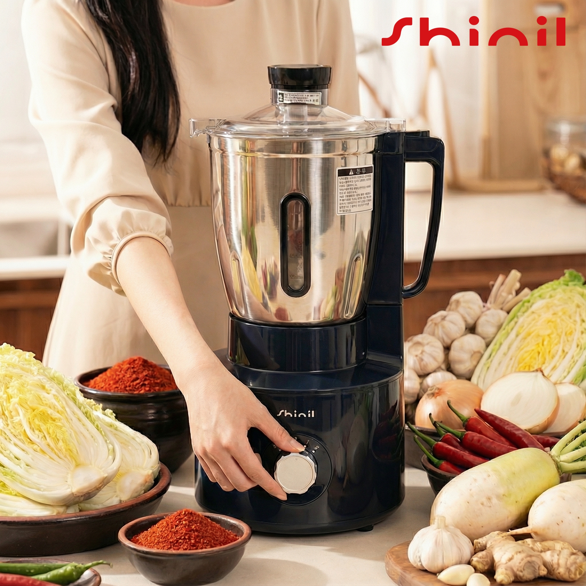 신일 대형 믹서기 후드 믹서분쇄기 대용량 믹서기 국산