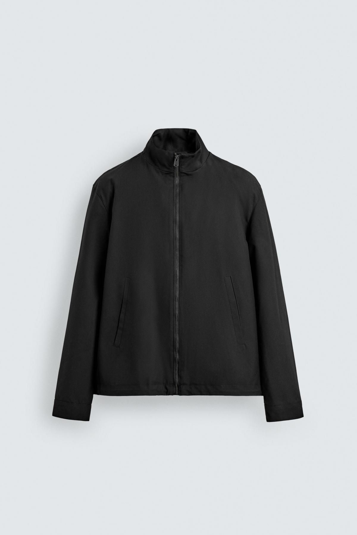 자라 라이트 테크니컬 레귤러핏 오버셔츠 집업 8281/281 BLACK - 상품 이미지