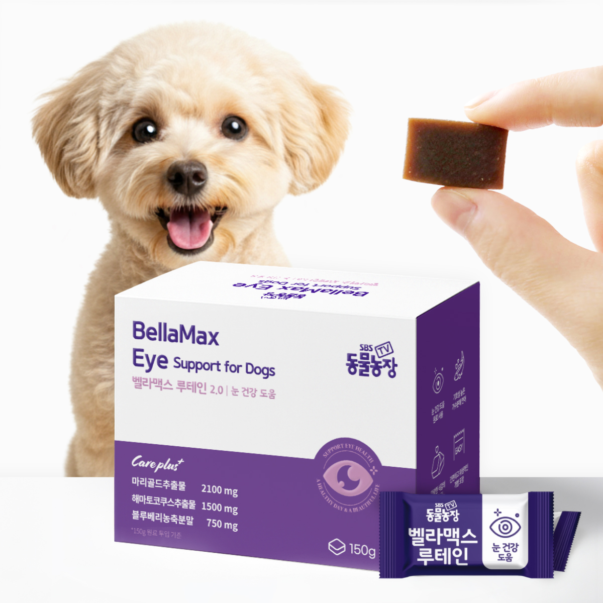 벨라맥스 SBS TV 동물농장 수의사 강아지 영양제 눈건강, 150g, 1개